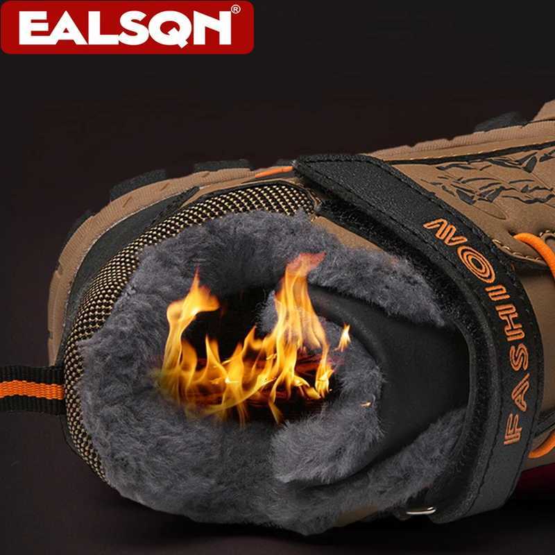 Boys Winter Snow Boots Warm Fleece-Lined Anti-Slip Kids Boots Comfortable Warm School Childrens Walking Cotton ShoesW251121