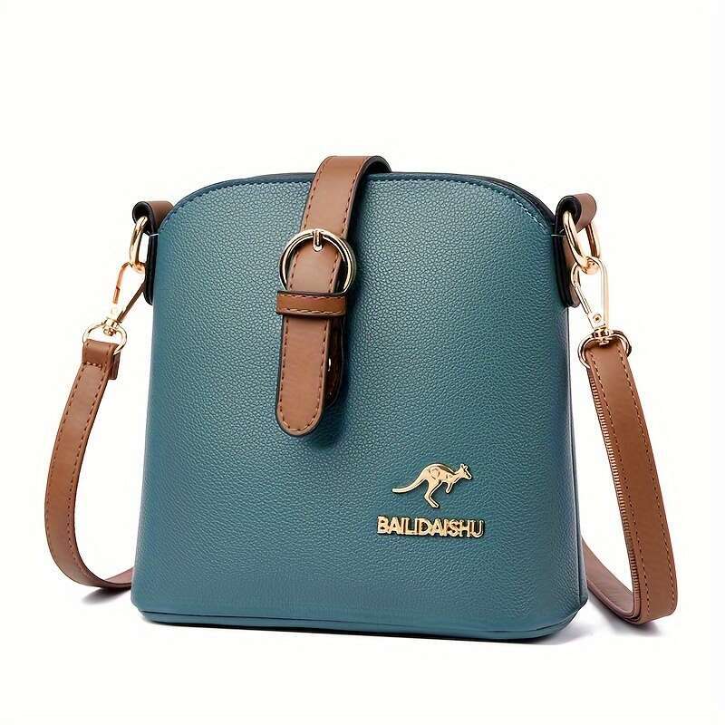 Elegant Women's Stylish Single Shoulder Small Size Bucket Lightweight Travel Shopping Crossbody Bag