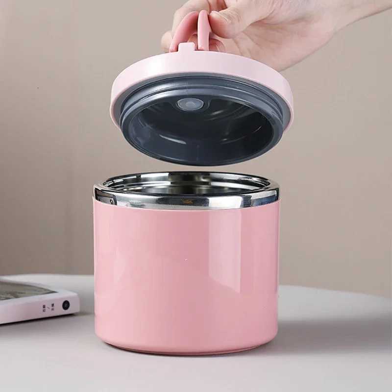 630/1000ml Thermal Soup Cup Insulated Food Jar Stainless Steel Bento Box Microwavable Lunch Containers for School ChildrenM251121