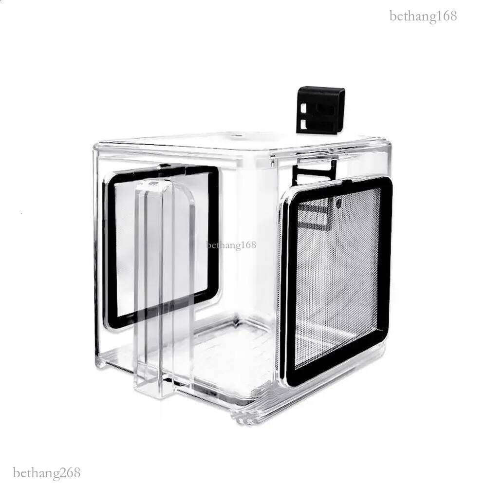 Aquarium Acrylic Fish Tank Breeder Box Isolation Box Detachable Fishbowl Ornamental Incubation Spawning Room Pneumatic Breeding 240723