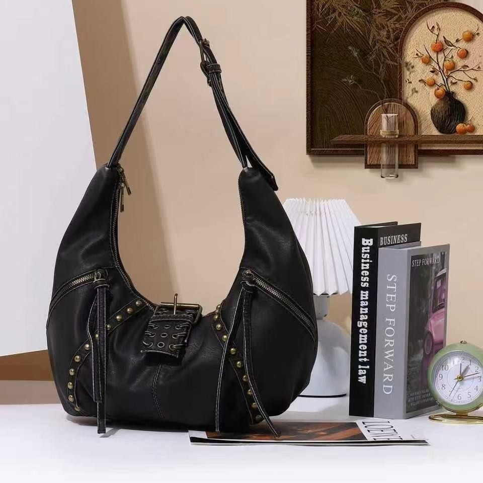 Fashionable High-End Bag Large Capacity New Niche Single Shoulder Crossbody Bag Commuter Dumpling Bag for Women 241125