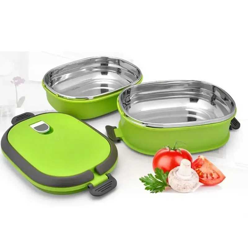 Portable Stainless Steel Food Container Rectangular Leakproof Bento Box Sealed Large Capacity Soup Food Flask for Kids AdultM251121