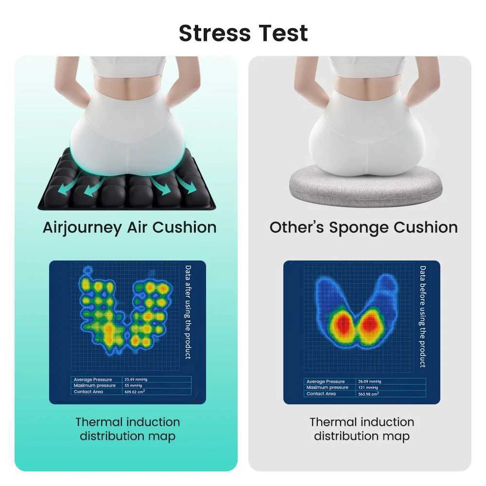 1pc 3D Pressure Air Cushion - Office Chair Car Seat Cushion Back Support Pad for Desk Chair Wheelchair Adjustable C251121