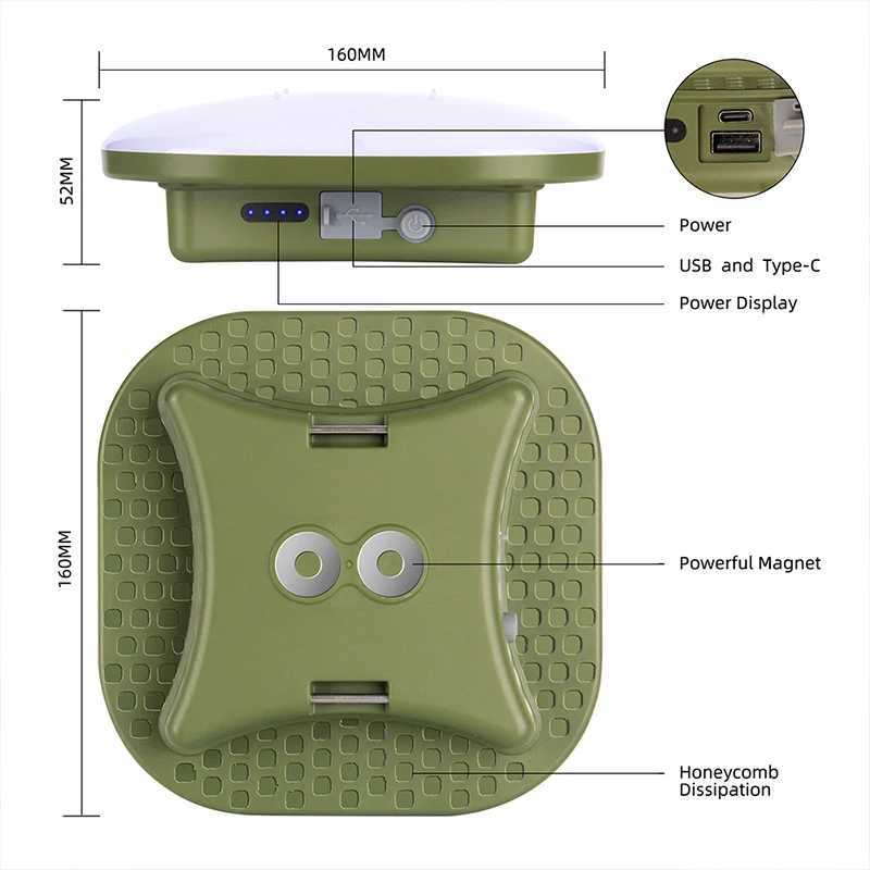 MOSLIGHTING13500mAh LED rechargeable camping light portable flashlight with magnet fashionable tent light work and maintenance emergency lighting Y250