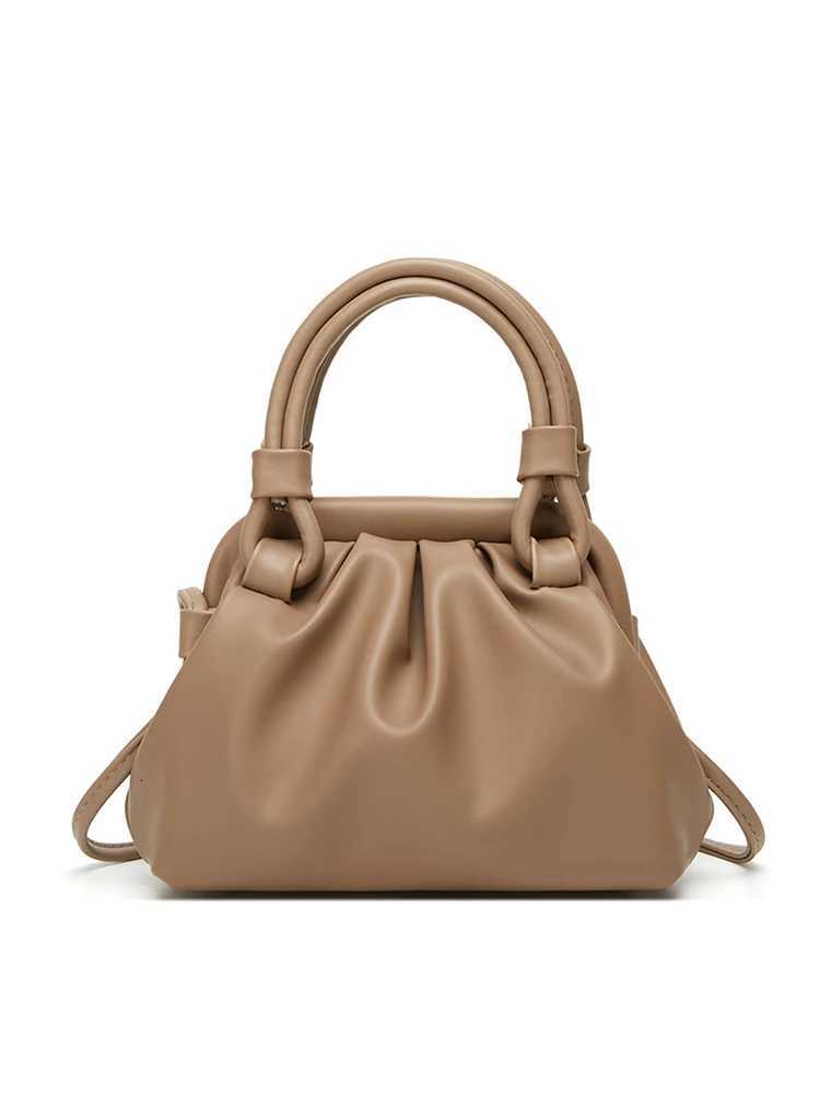 2024 New Wens Fi Handbag Casual Pleated Cloud Bag Hand-Held Crossbody Clip Bag Banquet ryday Use Y251121