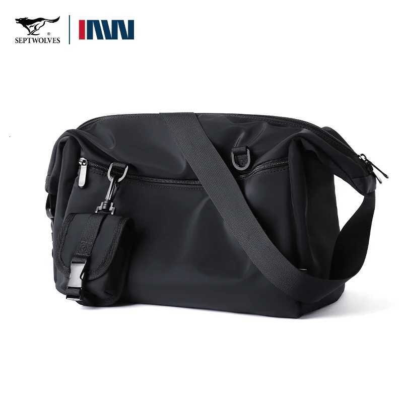 Fashion Septwoes Fi Waterproof Nyl Men Shoder Bag M Casual Large Crossbody Messenger Bag Cycling Traveling Side Package Y251121