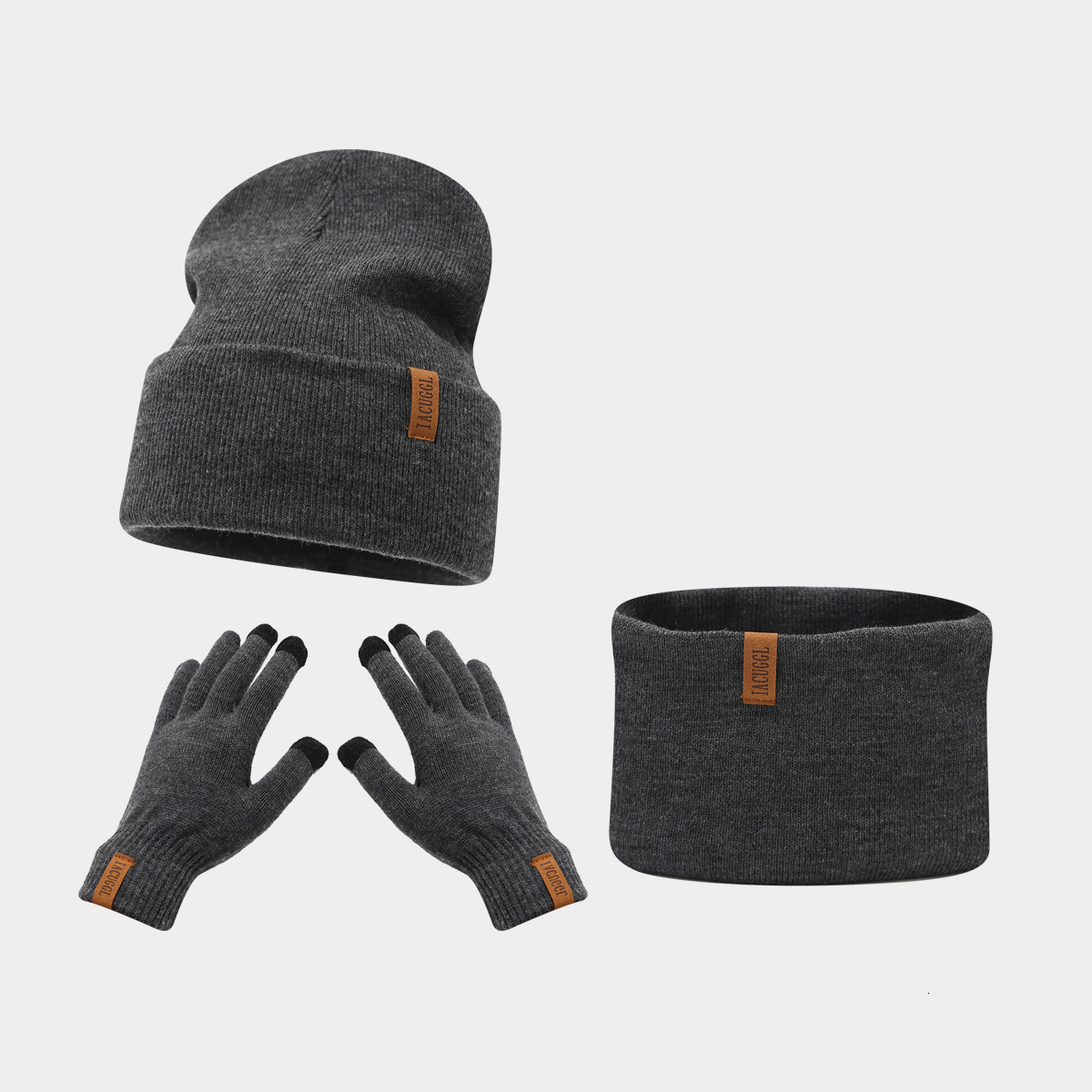 New Hat Scarf designers Gloves Three-Piece Set for Men and Women Retro Letter Leather Label Knitted Warm Set free shipping