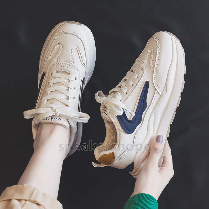 Free Shipping womens sneakers white Leather running shoes designer shoes men women fashion trainers Platform Durable comfort runner Training Outdoor S