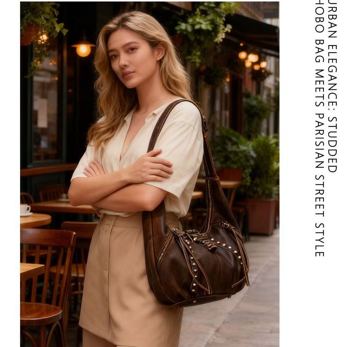 Fashionable High-End Bag Large Capacity New Niche Single Shoulder Crossbody Bag Commuter Dumpling Bag for Women 241125