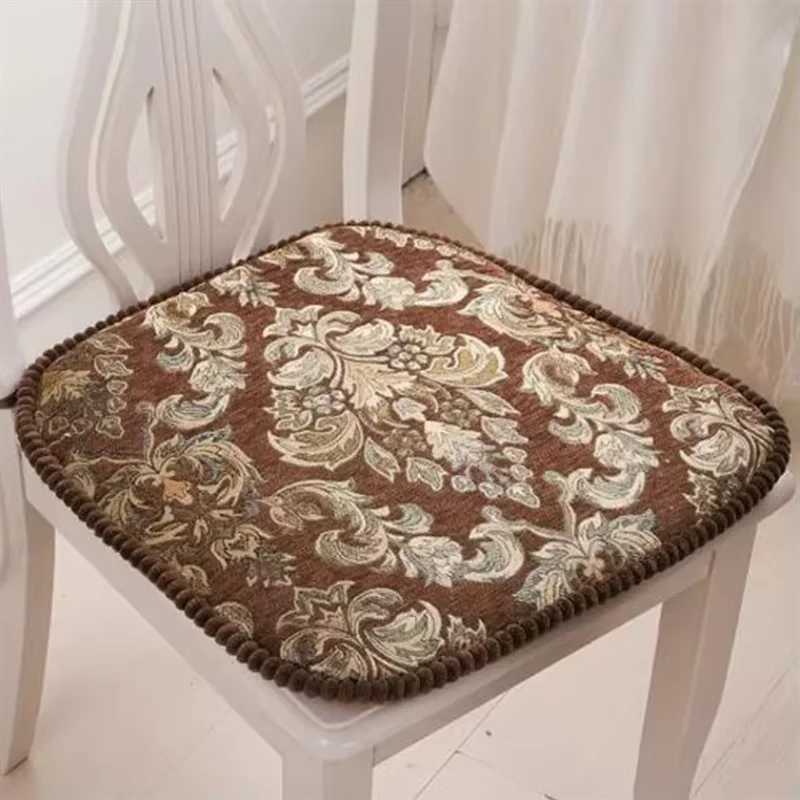 Modern Style Jacquard Chenille Chair Cushion Horseshoe Shaped Dining Chair Non-slip Mat Home Decoration Cushion With Sring C251121