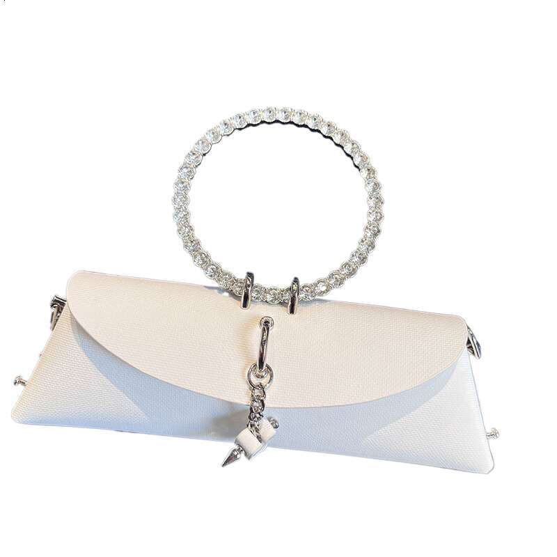 JIOMAY Women S Vintage Rhinestone Clutch Bag With Chain Metal Ring Handle Detachable Strap Synthetic Leather Luxury Designer Handbag Ic Closure Should