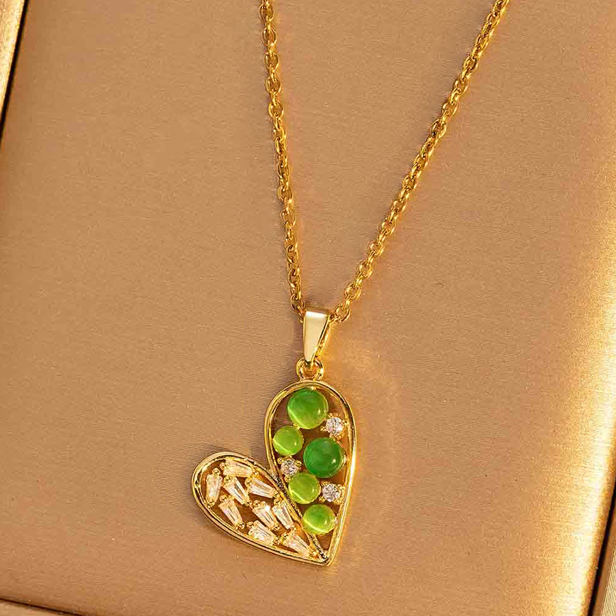 titanium steel Loving Heart Rose moissanite chain designer necklace designer necklace for woman diamond chain luxury jewelry women mens necklace y2k n - view 6