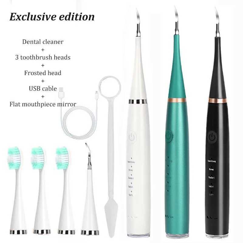Electric Toothbrush Set with Six Functions for Total Oral Care Efficient Tartar Removal with Scaling Teeth Feature Christmas Gif C251121