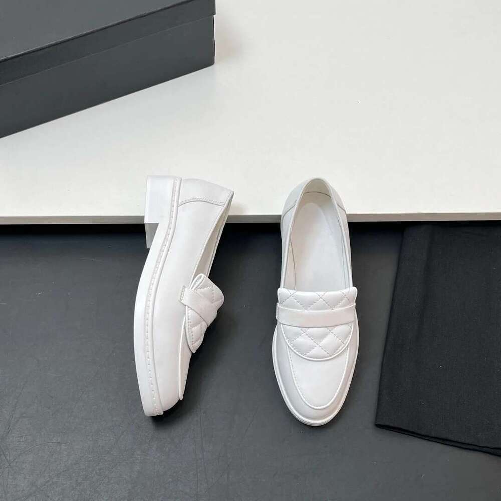 Women Size35-41 Genuine Leather Sewing Loafers Low Heels Leisure Flats Round Toe Designer Shoes atillas De Mujer