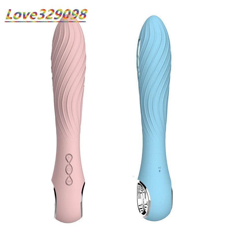 Womens Soft Silicone Electric Shock Stick AV Stick Vibrator IPX7 Waterproof USB Recharge Non-Lubricated Rear Court Masturbation