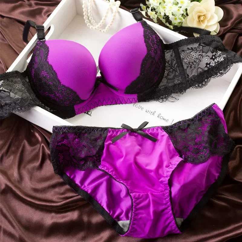 Hot Womens Underwear Lace Embroidery Bra Sets Underwear Set Women Bras Lingerie Set With Brief Sexy Lingerie Lace Woman ClothesXJ251106