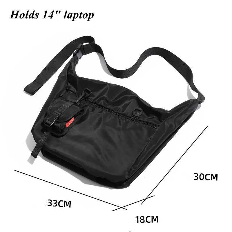 Fashion Men Messenger Bags Casual Waterproof Crossbody Bag Hold 14 inch Laptop Shoder Bag Unisex Travel Gym Bag Y251121
