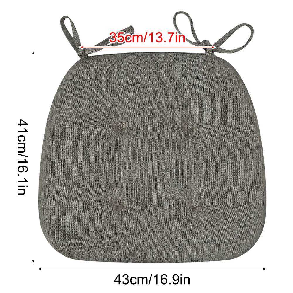 Summer Dining Chair Cushion Thickened Cotton Linen Breathable Cushion Student Horseshoe-shaped Chair Cushion Home Supplies C251121