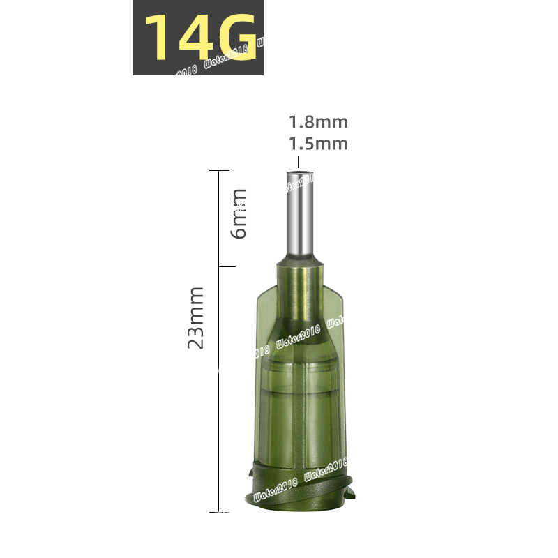 Dispensing Needles With Luer Lock 14Ga 15Ga 16Ga 17Ga18Ga 20Ga 21Ga 22Ga 23Ga 25Ga 27Ga 0.5Inch Lab Supplies