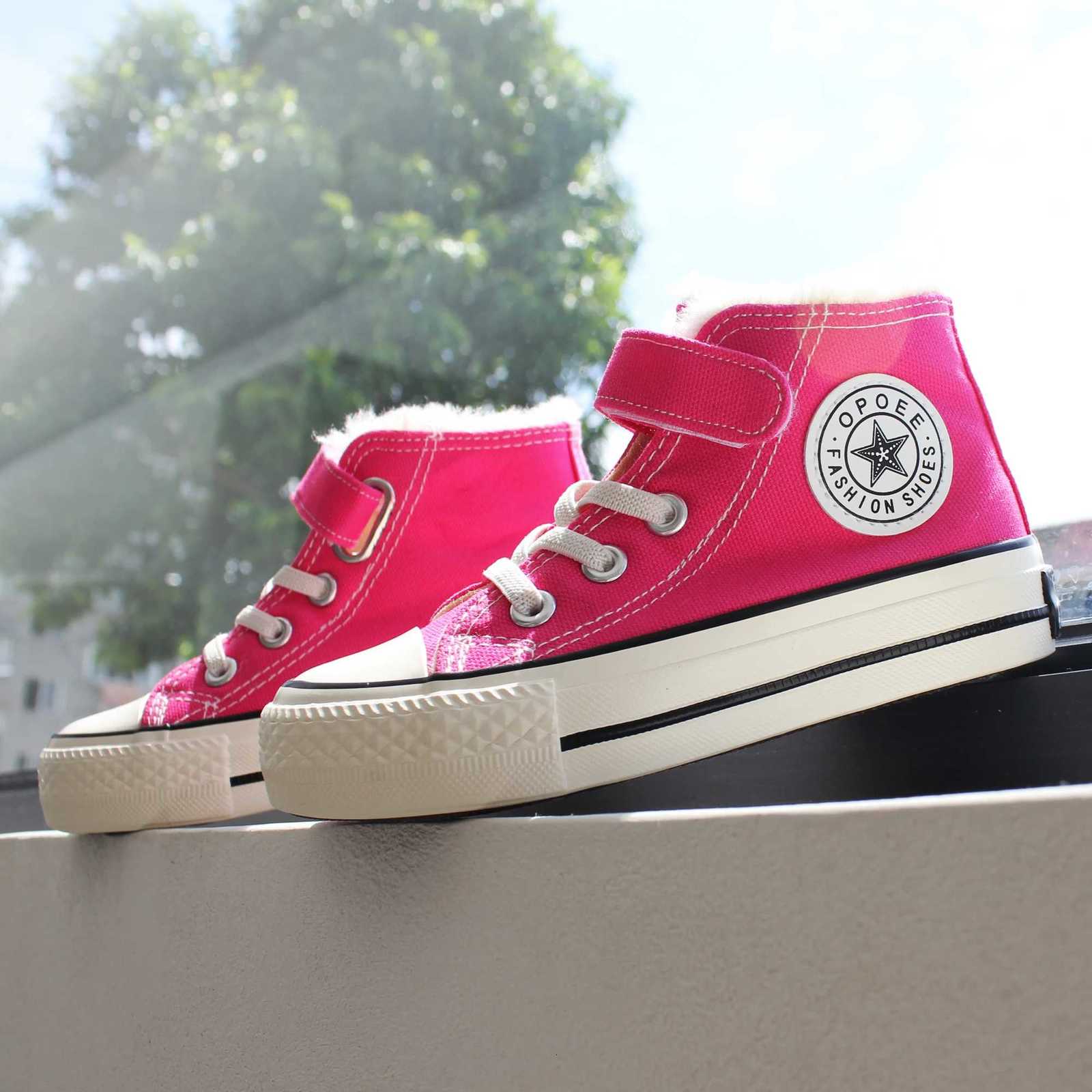 L2189 Solid color childrens cotton shoes with soft soles warm childrens thick cotton boots winter girls shoes boys cottoW251121