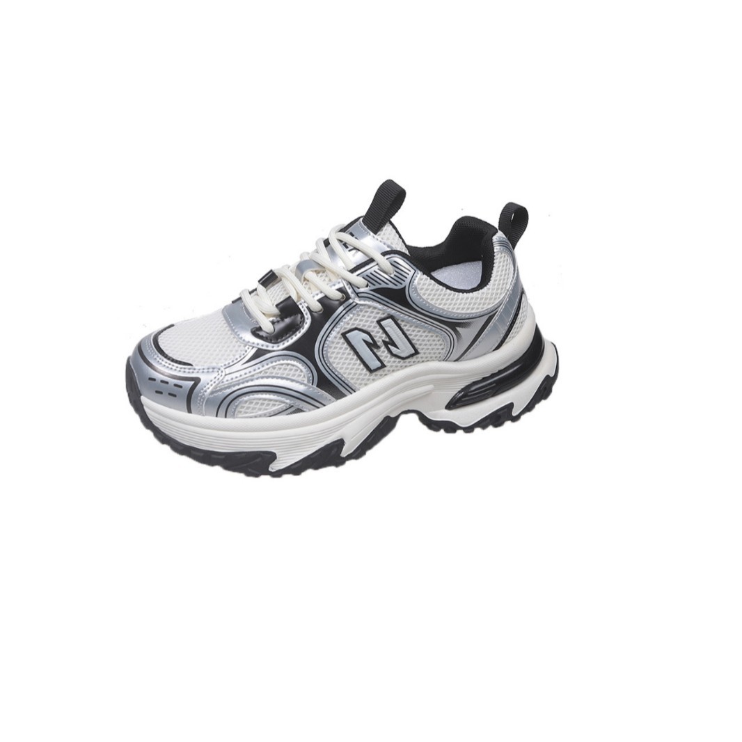 Free shipping Designer Casual Shoes 2025 new height increasing mesh breathable thick sole height increasing versatile casual sports shoes