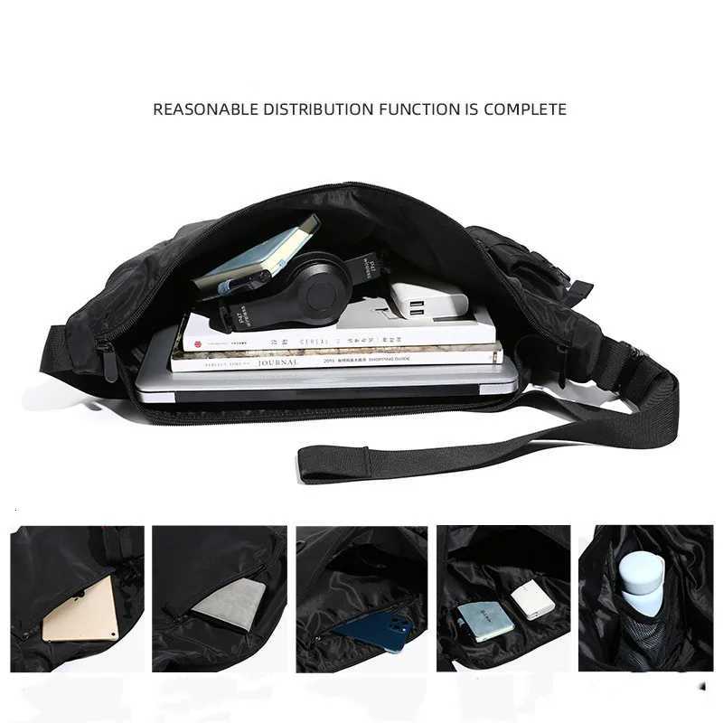 Fashion Men Messenger Bags Casual Waterproof Crossbody Bag Hold 14 inch Laptop Shoder Bag Unisex Travel Gym Bag Y251121