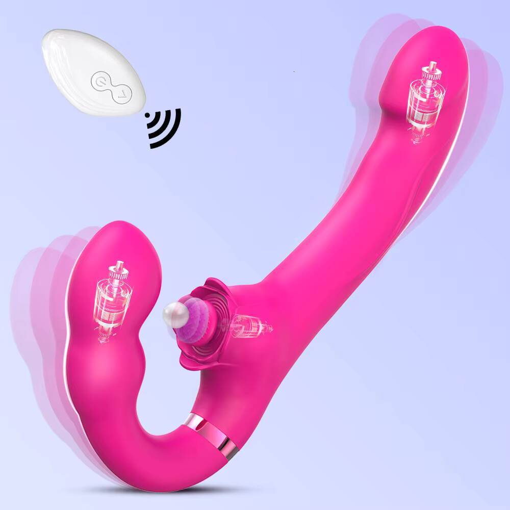 Dual Shock Silicone Clap Stick with Rechargeable Dildo Vibrator Adult Products Magnetic Female Masturbation Tool
