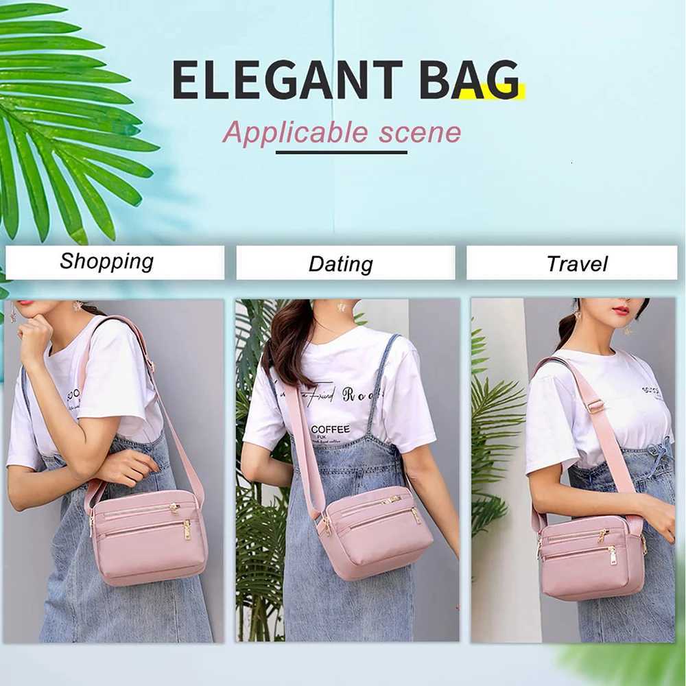 1pc Womens Crossbody Bag Multi Pocket Messenger Bag Shoulder Handbags for Women Suitable Shopping Travel Appointment HikingT251121
