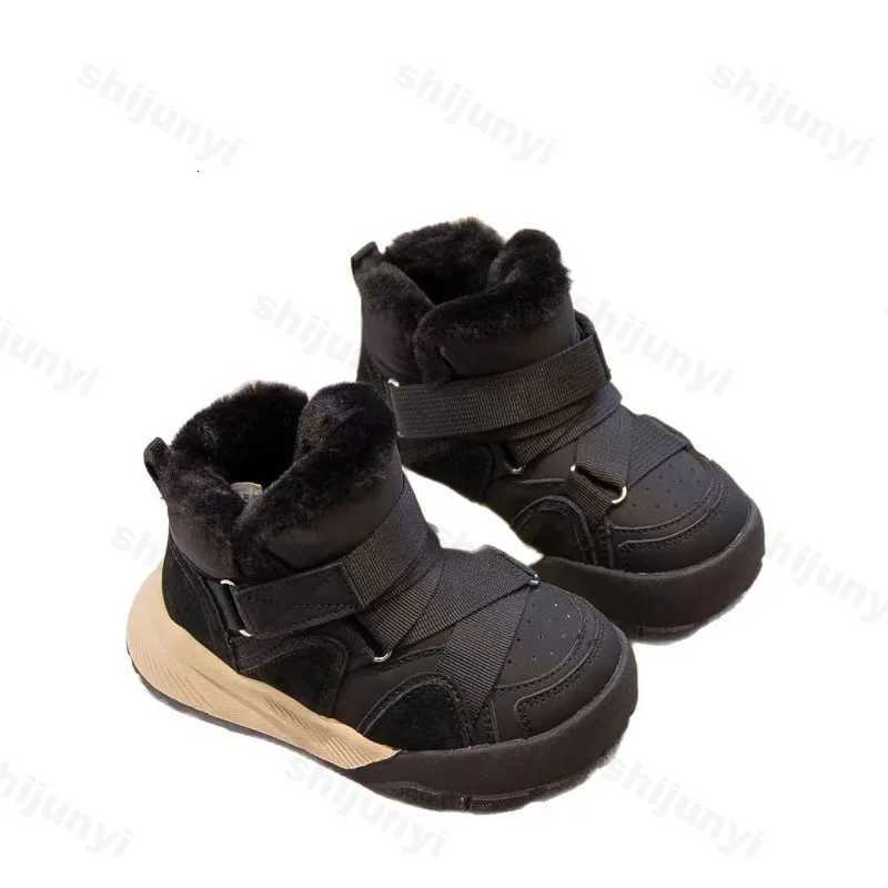 Childrens Ankle Boots Autumn/winter Fashion Outdoor Casual Short Boots Plush Warm Girl Boys Cold Proof Snow Boots Cotton ShoesW251121