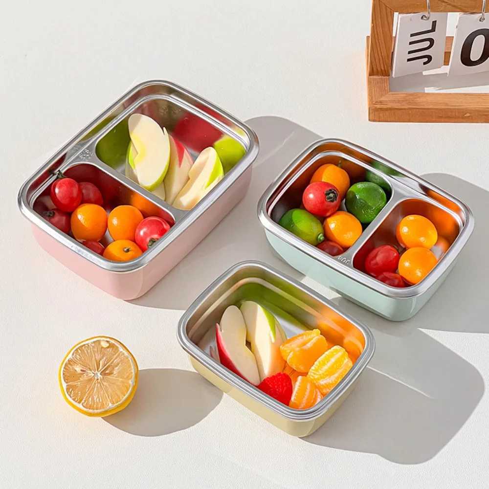 Stainless Steel Lunch Box with Lid Food Warmer with Compartments Leak Proof Reusable Stackable Salad Fruit Food ContainerM251121