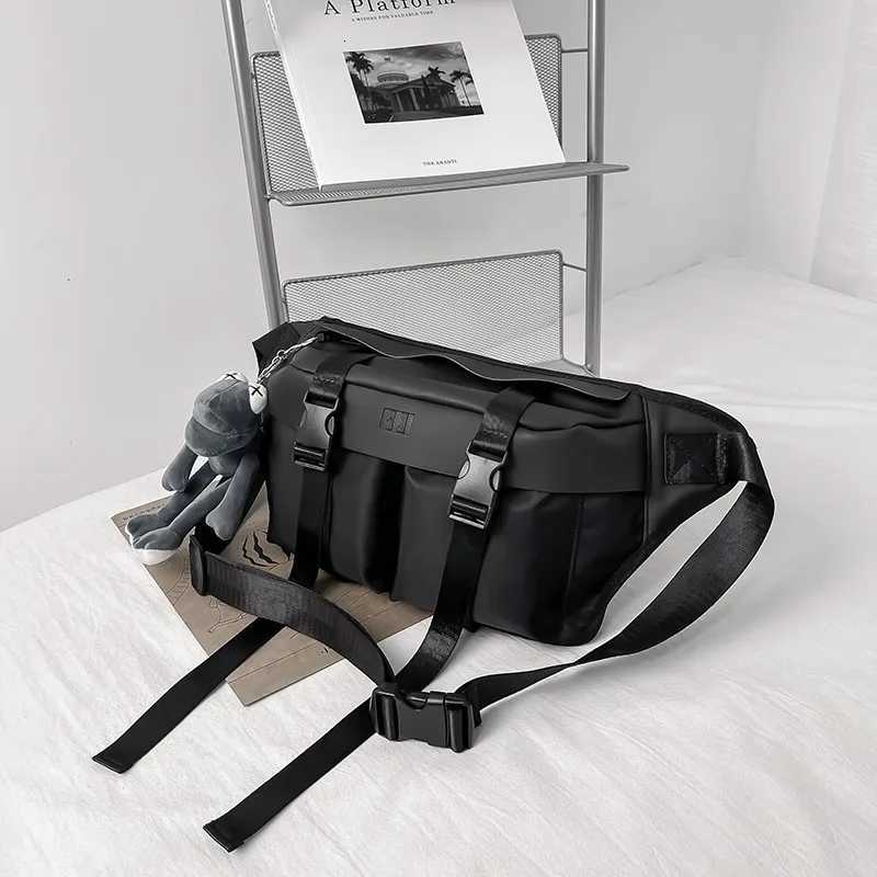 Fashion Wan Waist Bags Large Capacity Unisex Fanny Pack Street Wear Ch Bag Hip Hop Crossbody Bag Fi Black Big Belt Waist Packs Y251121