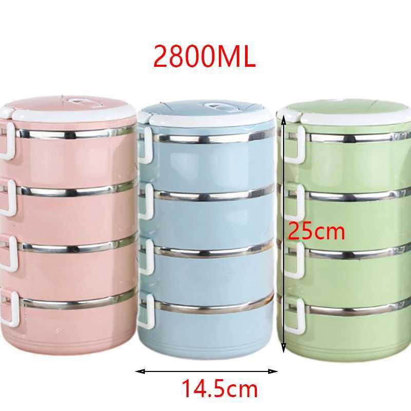 Stainless Steel Lunch Box Stackable Leak-Proof Thermal Bento Boxes for Adults Kids Portable Food Container for Home Work PicnicM251121