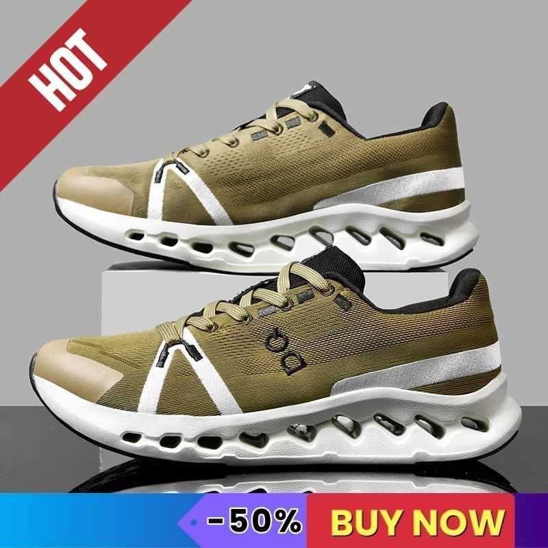 New mens sports running shoes breathable and comfortable mens sports training and fitness shoes outdoor Tenis air cushionZ250420