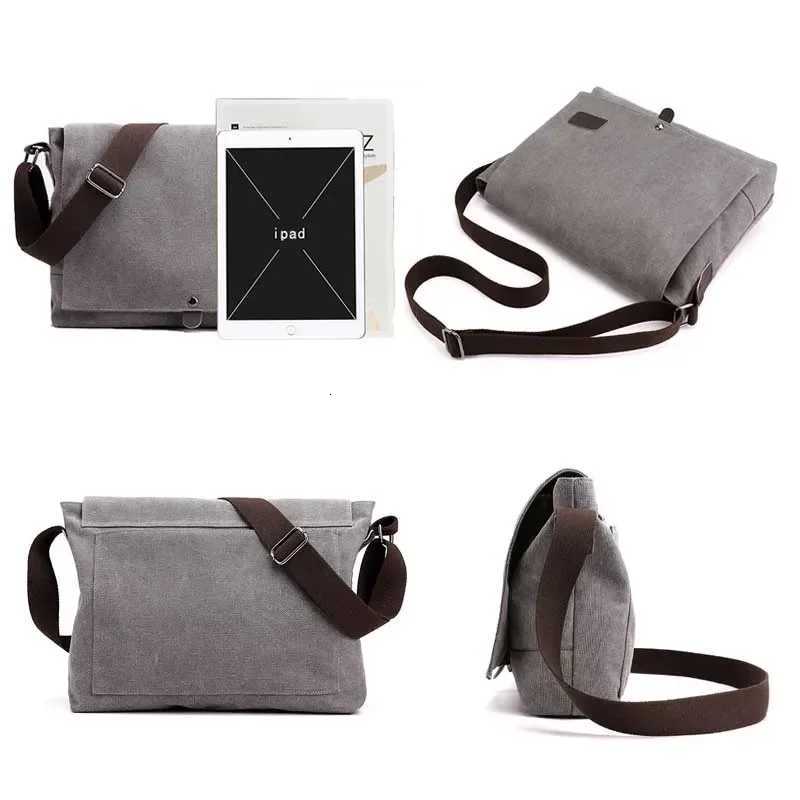 Fashion New Fi Cross Body Bag New Men Canvas Crossbody Shoder Messenger Bags Man Casual Solid Mti Functi Portable M Bag Y251121