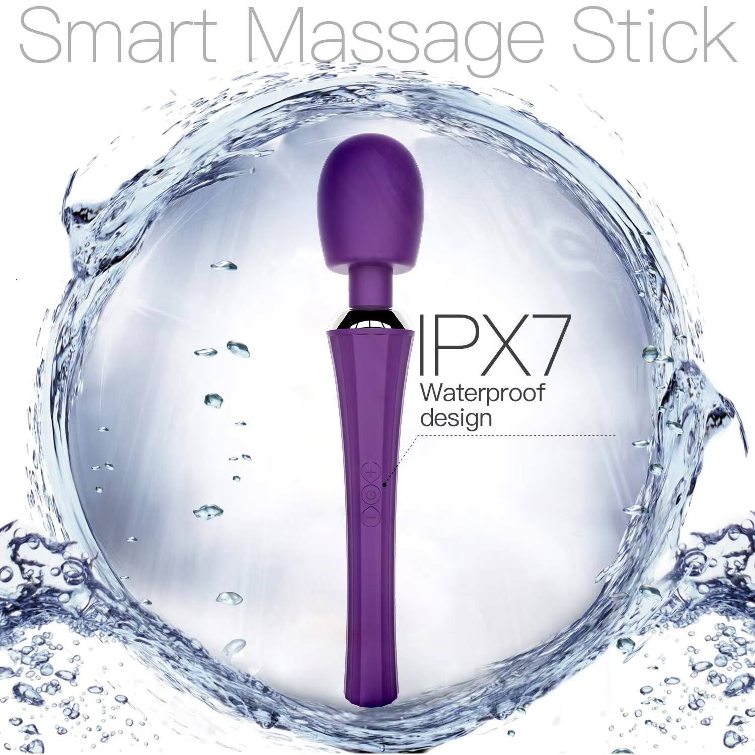 MenWomen SM Vibrator Customizable Adult Sex Toys Strong Shock AV Stick Female Stimulation G-Spot Masturbator Body Massager USB