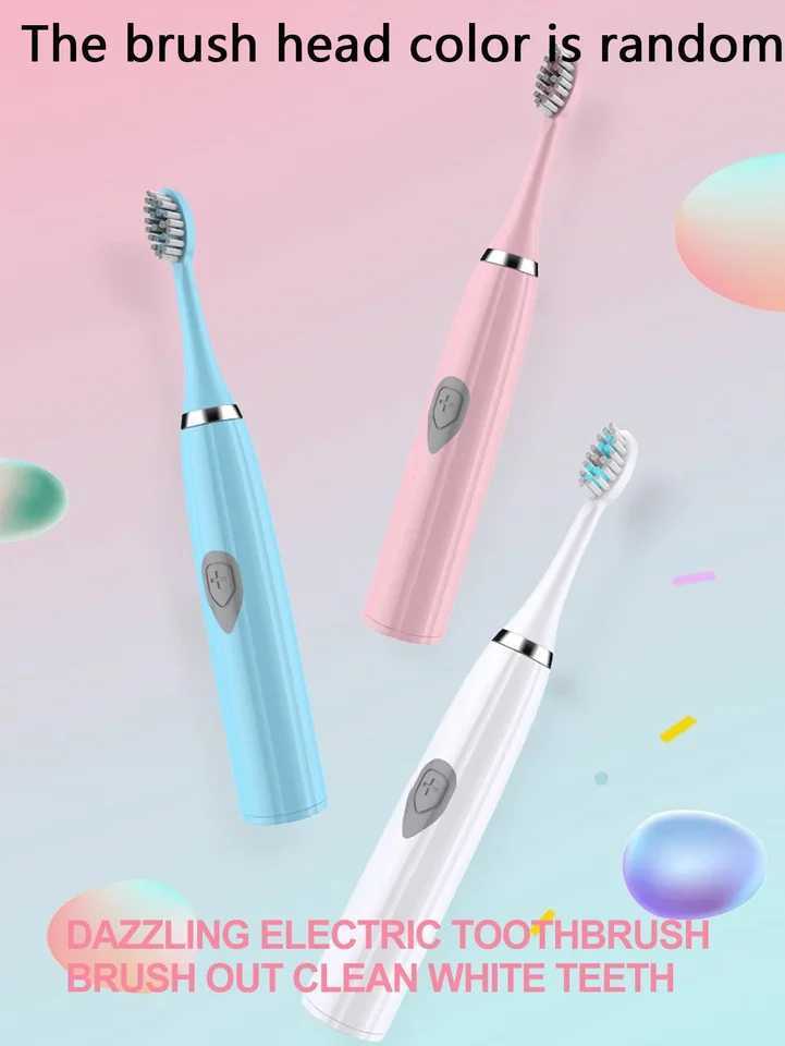2026 Adult Electric Toothbrush for home use or travel Brush head colors are random Battery modelBatteries not includ C251121