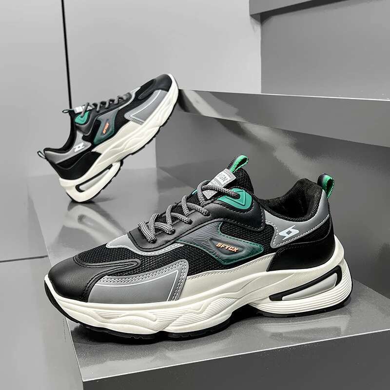 designer sneakers Autumn New Men Casual Fashion Non Slip Sneakers Thick Soled Wear-resistant Work Low-priced Hot Selg Walking Shoes