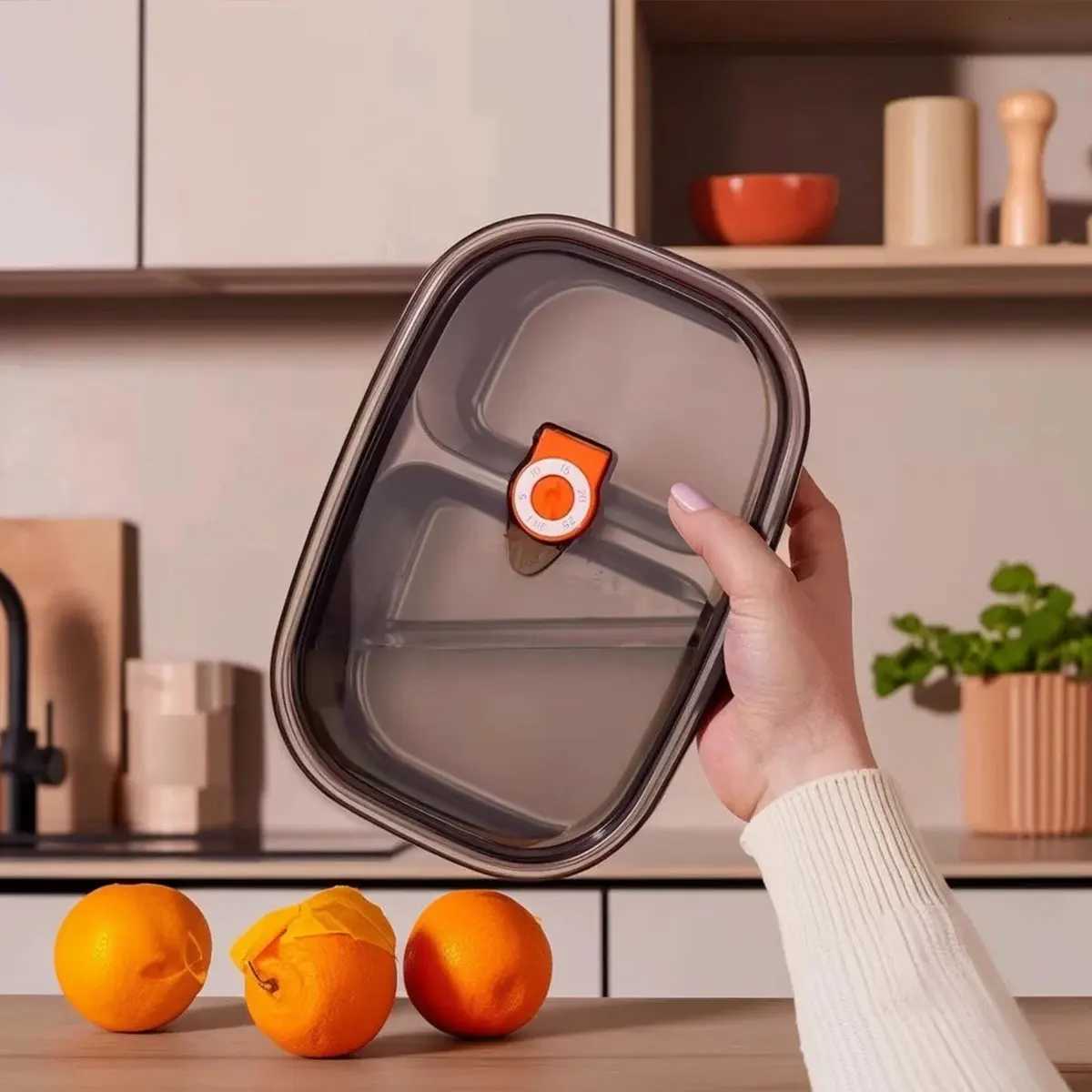 WORTHBUY Portable 304 Stainless Steel Lunch Box With Lid Food Container Microwave Heatable Sealed Bento Box For Kids StudentM251121