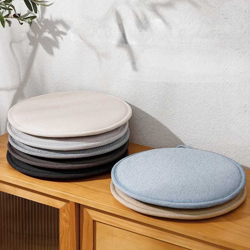 Round Cushion Memory Foam Seat Cushion Sponge Bench Chair Cushion Non-slip Mahogany Round Stool Round Solid Wood Chair Cushion C251121