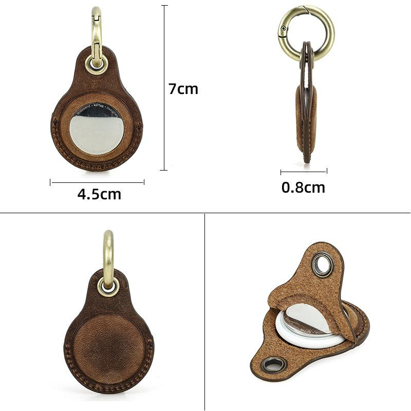 Cowhide protective cover suitable for Apple Airtag