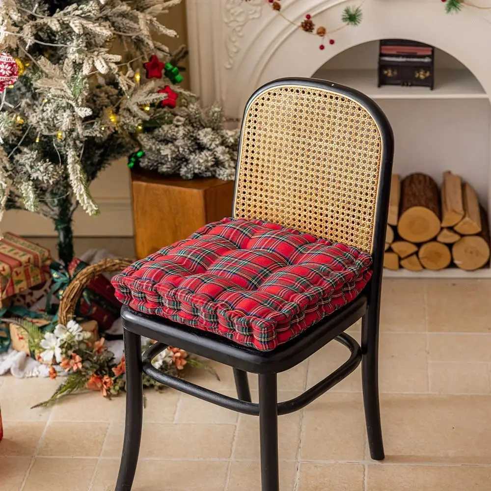 British retro dining chair cushion Christmas Day home decoration chair cushion thickened C251121