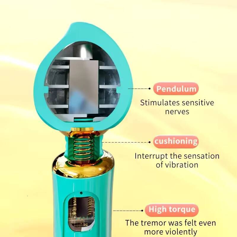 Womens Electric Love Masturbator Strong Shock AV Wand Stick Peach-Color Vibrator Private Parts Orgasm Adult Sex Toys for Female