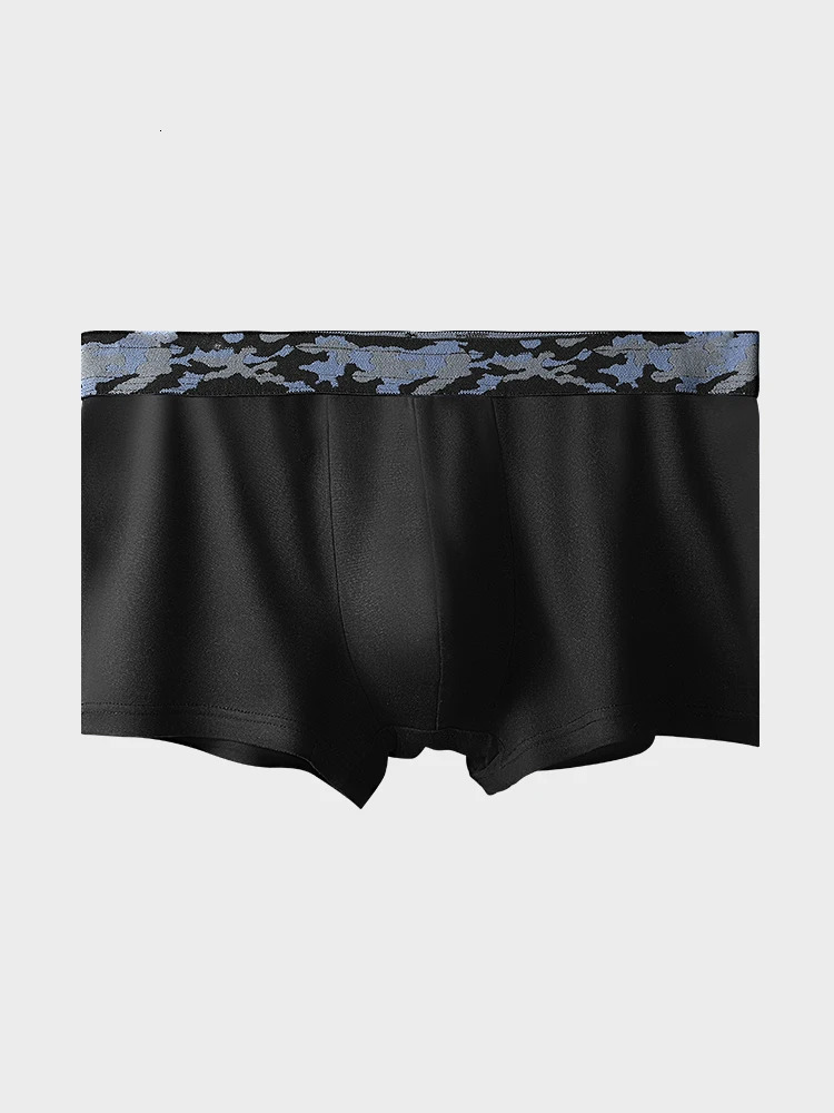 Mens ultrathin breathable ice silk seamless onepiece sexy boxer 250417