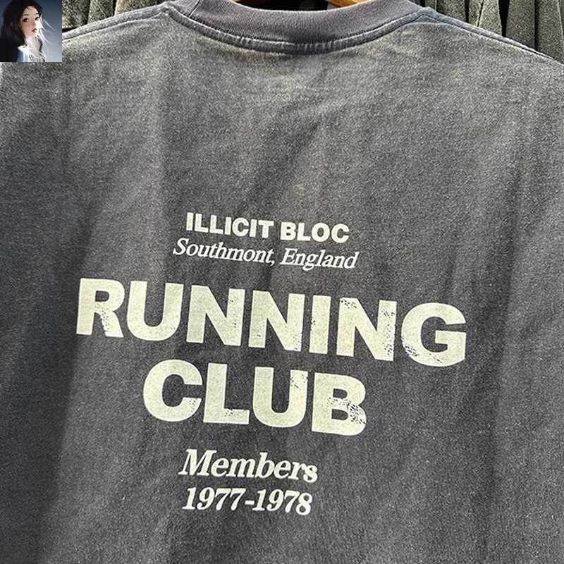 Ws ahed Running Club T-shirt 2024 Summer Mens Best Quality Casual Oversized Short SLeeve Top Tee X250421