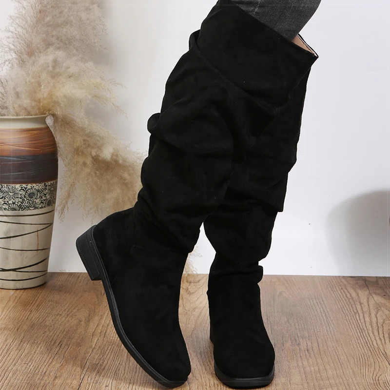 Boots Womens High For Winter Shoes Woman Heels Botas Mujer Knee Women y Long Footwear Snow 251121