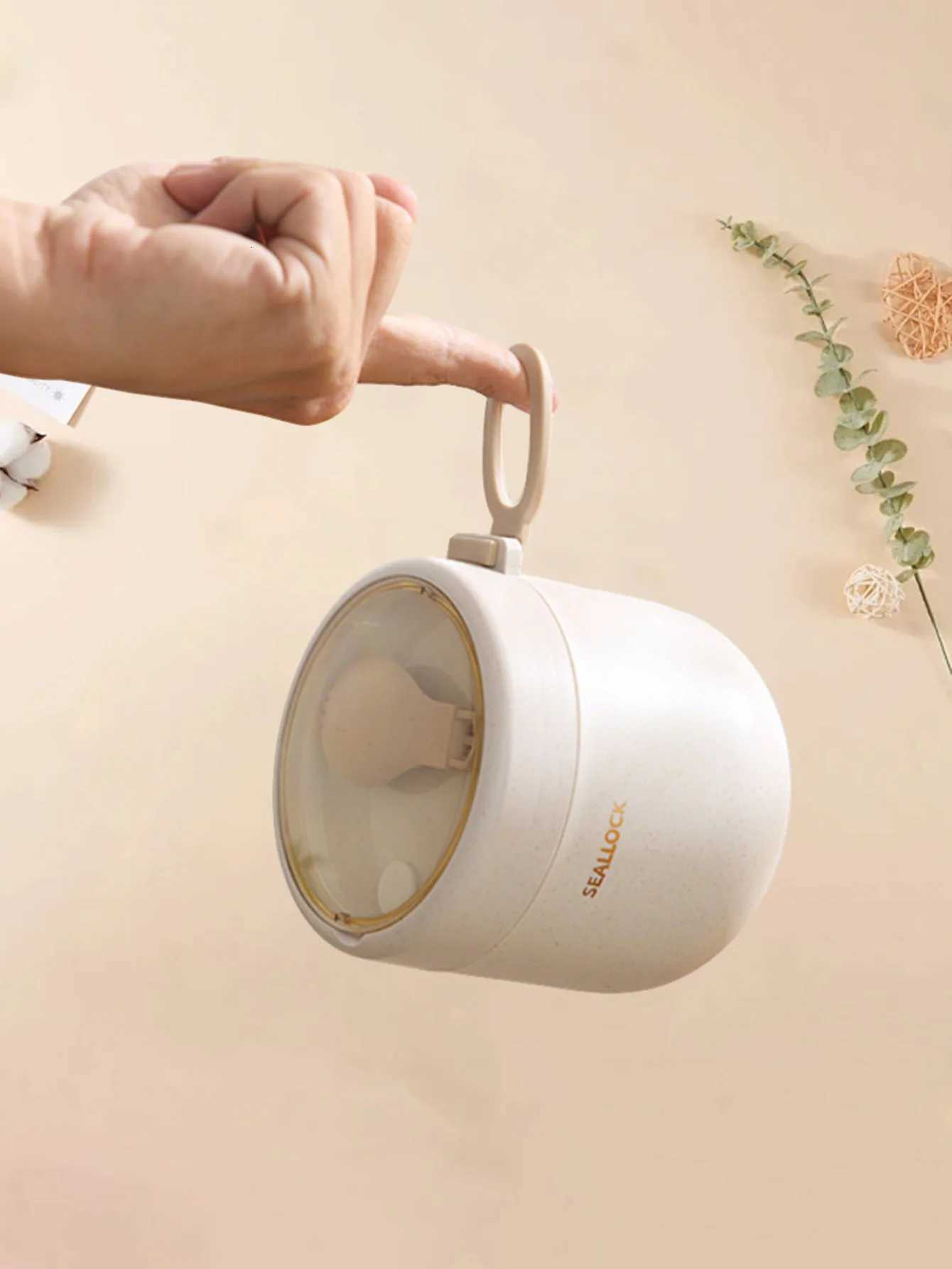 600ml Stainless Steel PP Material Simple Soup Cup Lunch Box Eco-Friendly Portable Food ContainerM251121