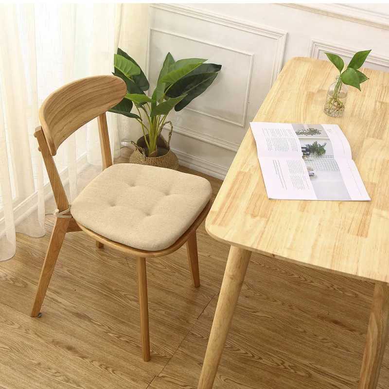 Summer Dining Chair Cushion Thickened Cotton Linen Breathable Cushion Student Horseshoe-shaped Chair Cushion Home Supplies C251121