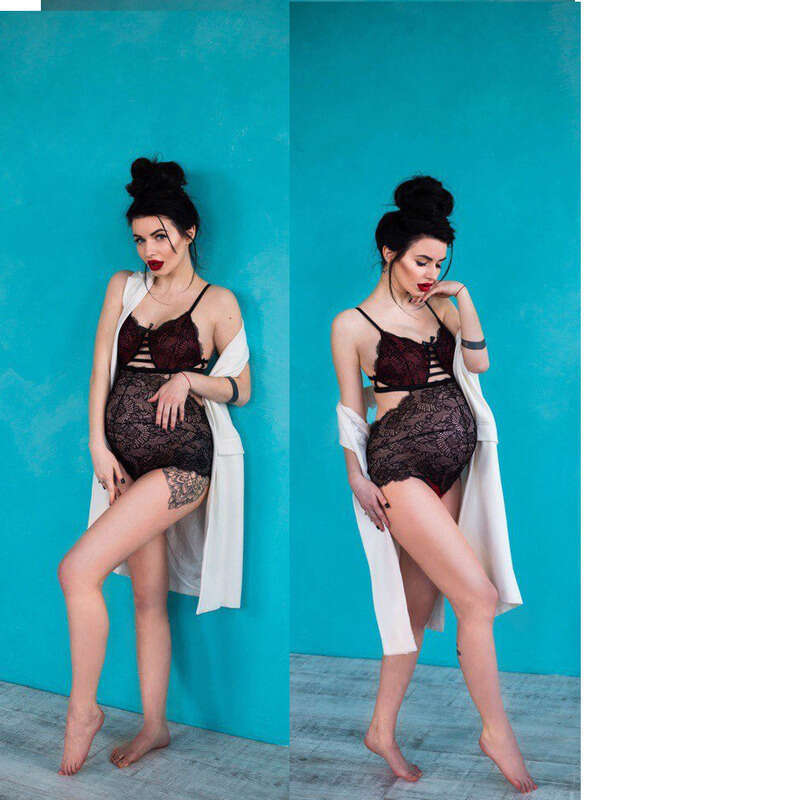 Lace Sexy Lingerie New Lace Edge Pattern Shaping Vest One Piece With Elastic Straps