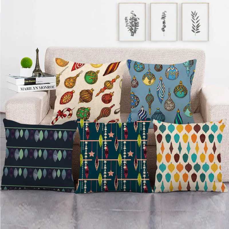 Creative Minimst Retro Collection Digital printing short plush covers for car sofa office cushion cover home goods C251121