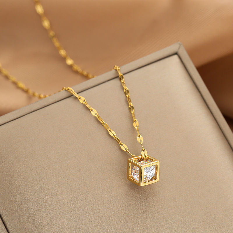 Necklace with light luxury design moissanite chain designer necklace designer necklace for woman diamond chain luxury jewelry women mens necklace bijo - view 7